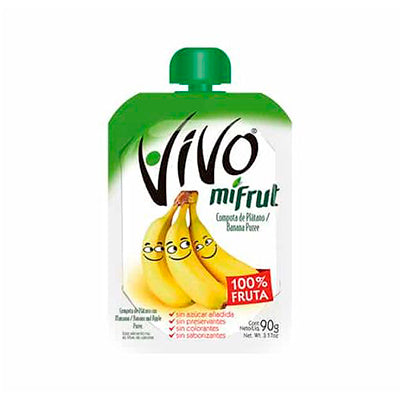 Compota Plátano Mifrut Vivo 90g